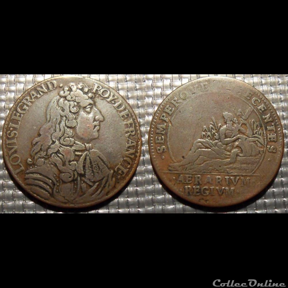 monnaie mereaux m jeton roy louis xiv