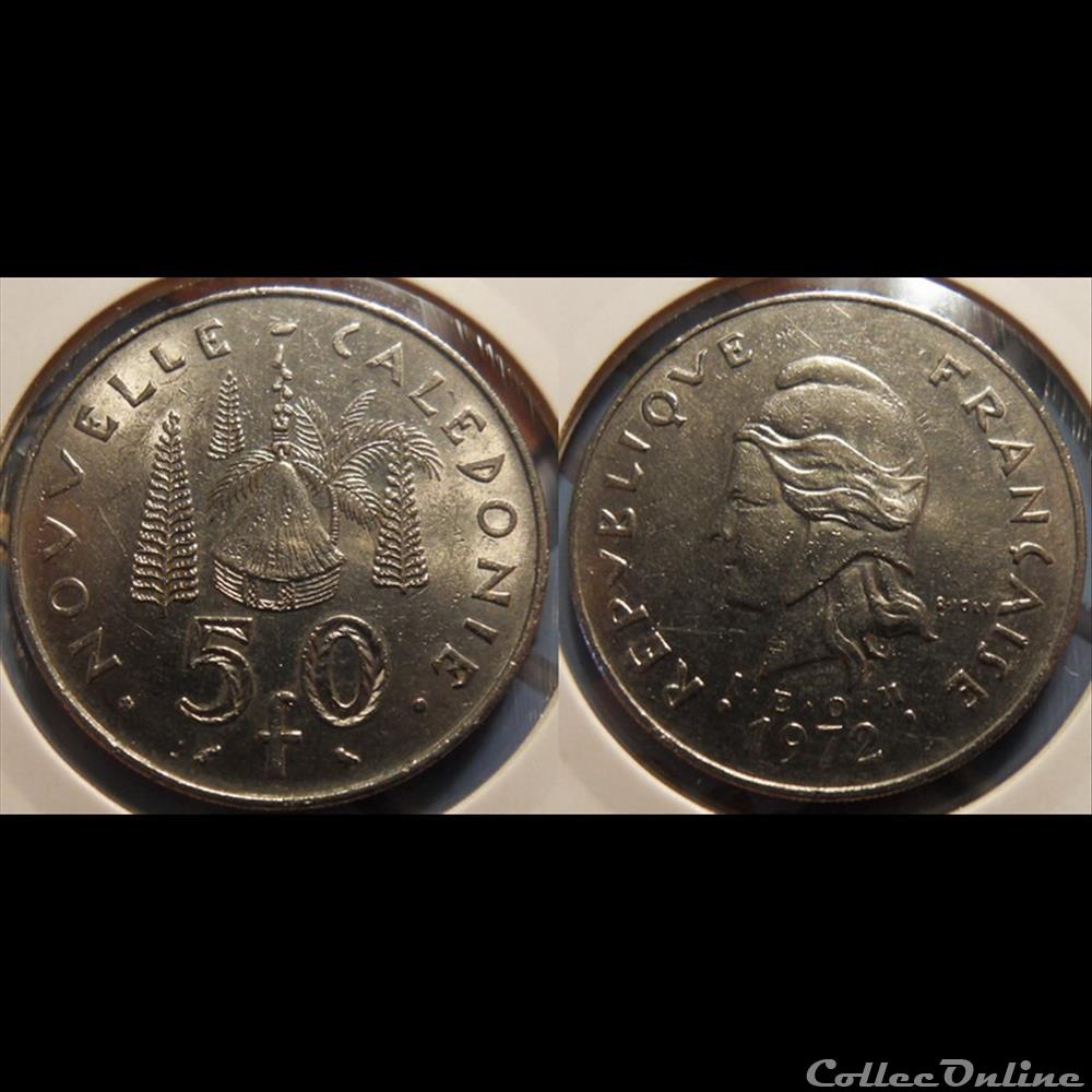 Nouvelle Calédonie 50 Francs 1972 IEOM monnaie france colony nouvelle caledonie 50 francs 1972 ieom