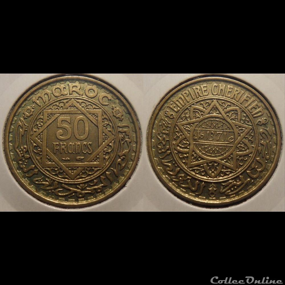 Maroc Système monétaire Français monnaie france colony maroc systeme monetaire francais