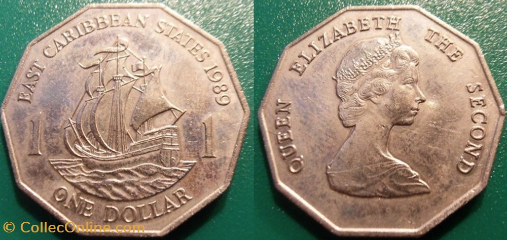 monnaie monde 1 dollar 1989
