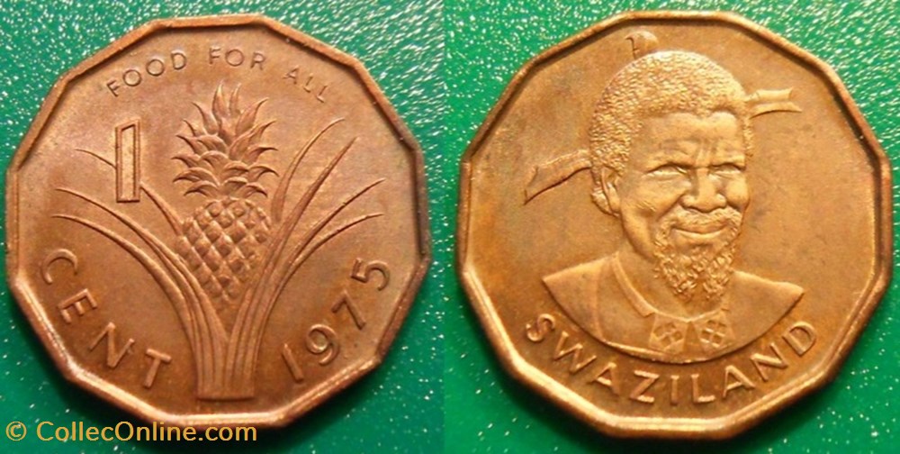 1 Cent 1975 monnaie monde swaziland 1 cent 1975