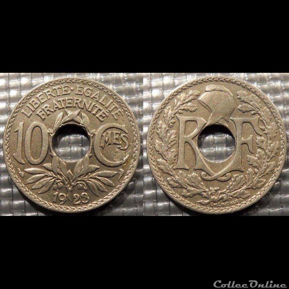 Dc 10 centimes EM Lindauer 1923 21mm 4g monnaie france moderne dc 10 centimes em lindauer 1923 21mm 4g