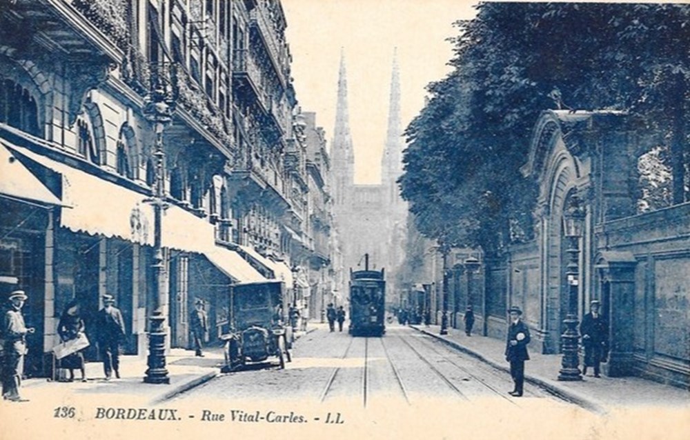 cartes postales europe france gironde bordeaux rue vital carles