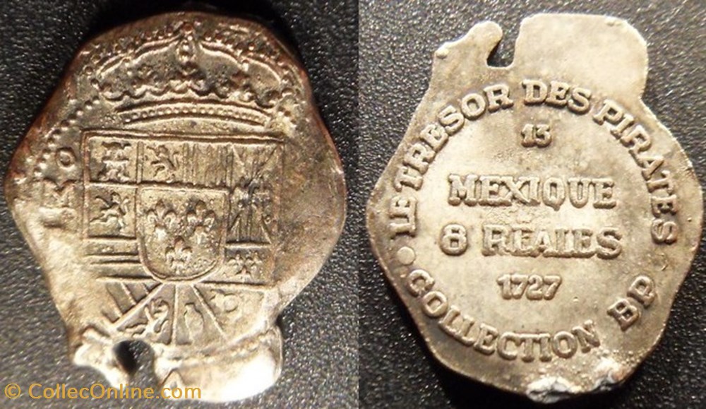 s- jeton BP Le Trésor des Pirates n° 13 MEXIQUE 8 Réales 1727 monnaies paranumismatique jetons poids s jeton bp le tresor des pirates n 13 mexique 8 reales 1727