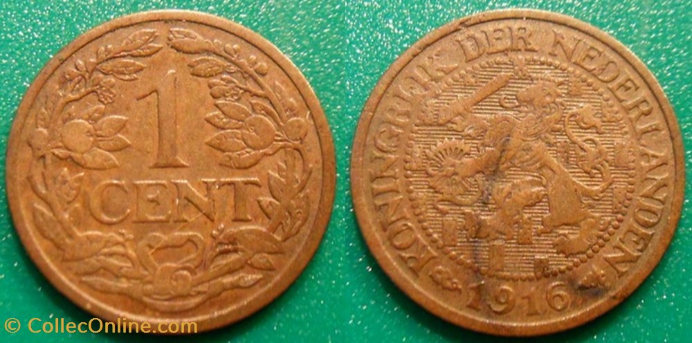 Pays Bas 1 cent 1816 variété 10 boucliers monnaie monde pays bas 1 cent 1816 variete 10 boucliers