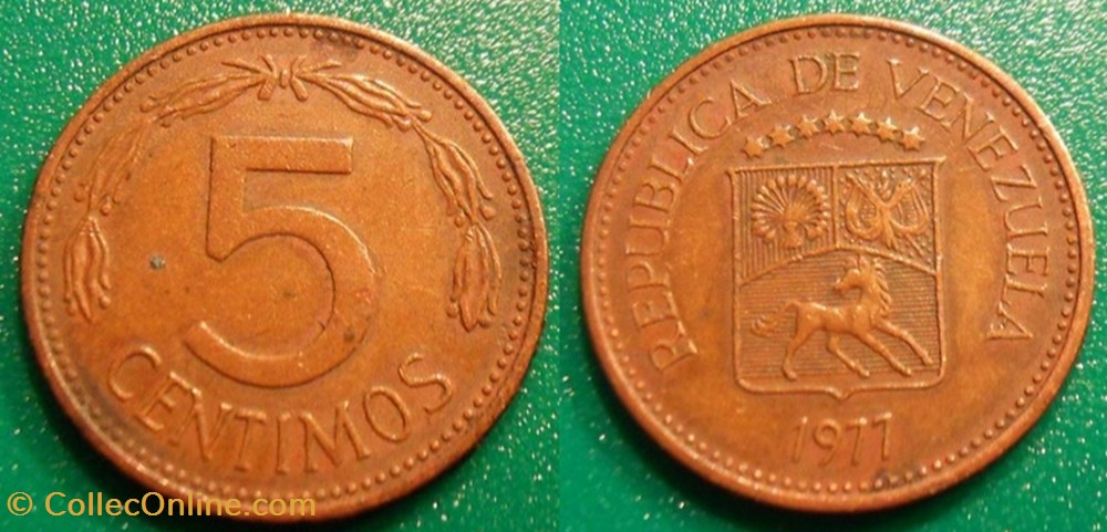 5 Centimos 1977 monnaie monde venezuela 5 centimos 1977