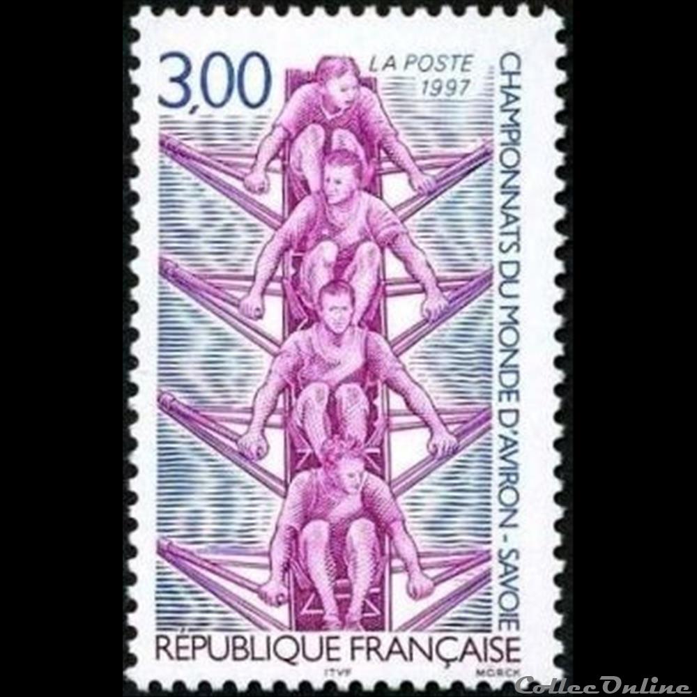 timbre france assignat 1997 championnats du monde aviron