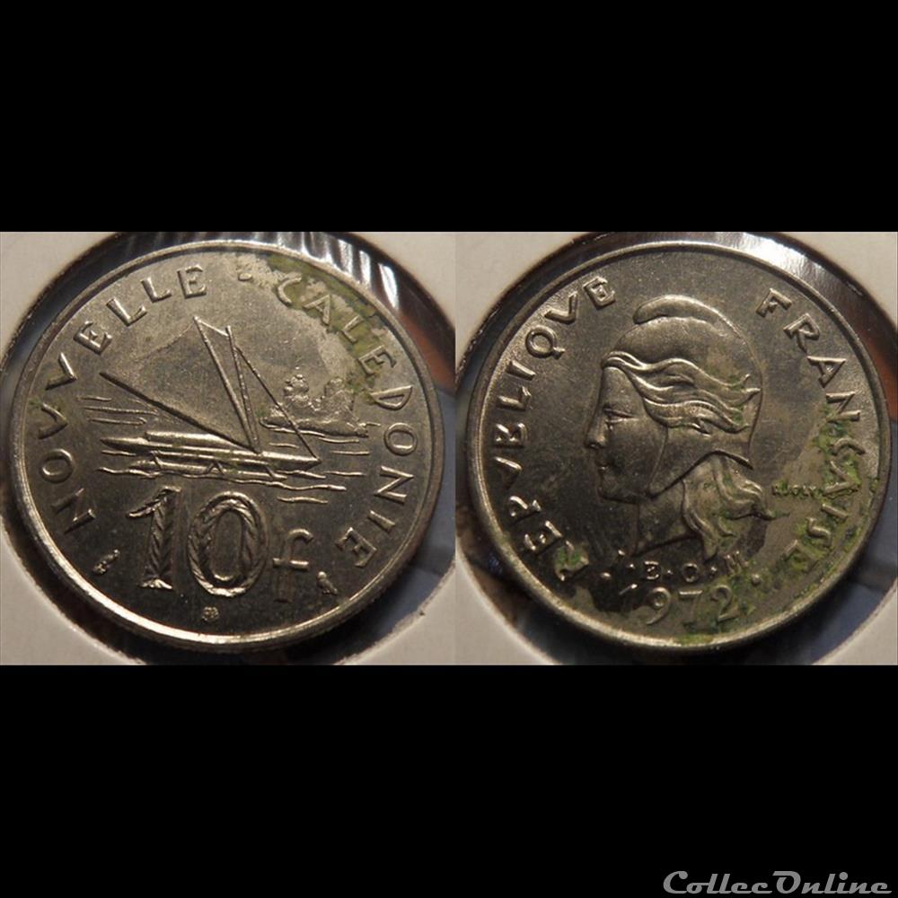 Nouvelle Calédonie 10 Francs 1972 IEOM monnaie france colony nouvelle caledonie 10 francs 1972 ieom