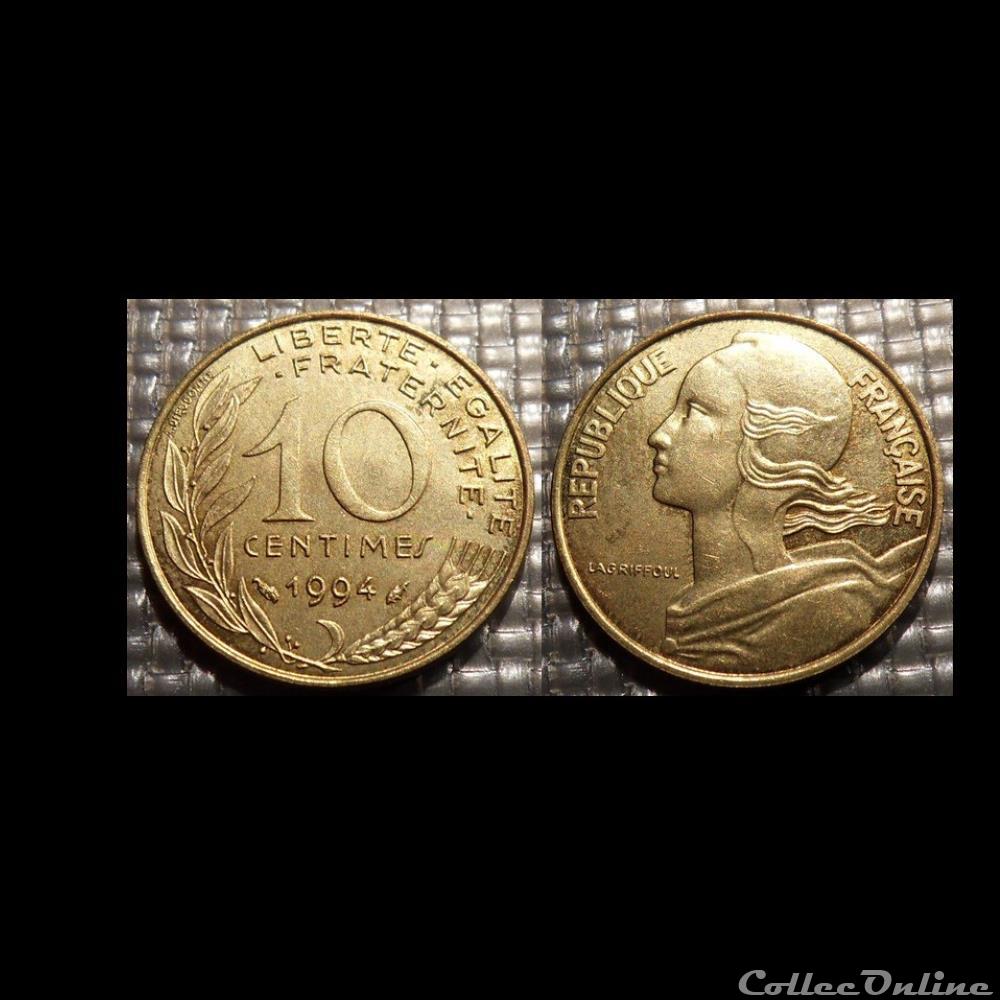 monnaie france moderne di 10 centimes marianne 1994 20mm 3g