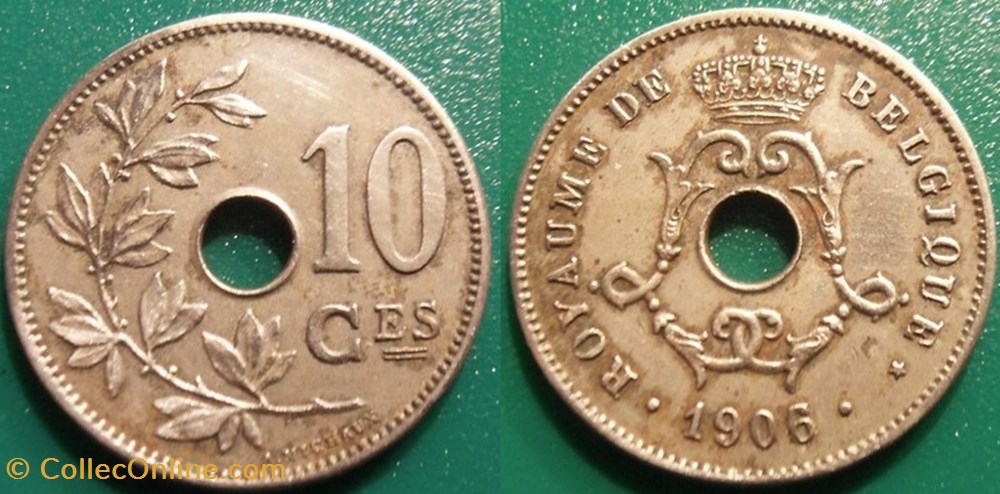 Belgique 10 Centimes 1906 Belgique monnaie monde belgique 10 centimes 1906 belgique