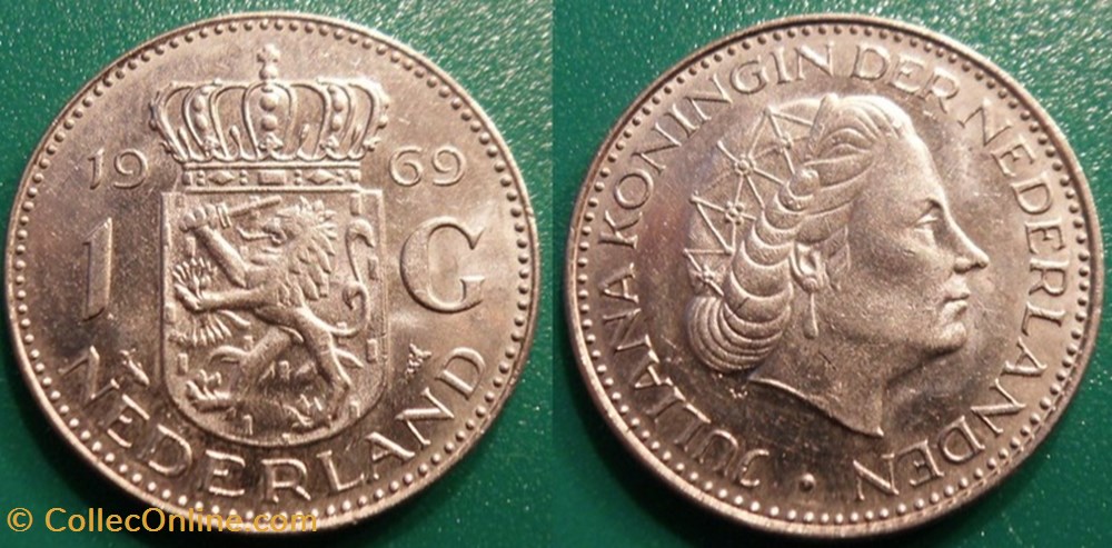 monnaie monde pay ba 1 gulden 1969