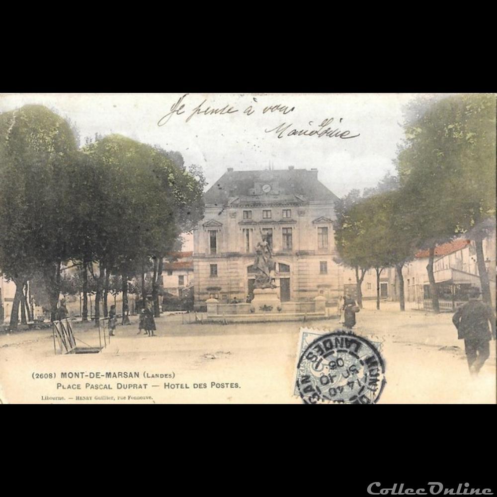 Carte Postale (40) Mont de Marsan autre france assignat carte postale 40 mont de marsan