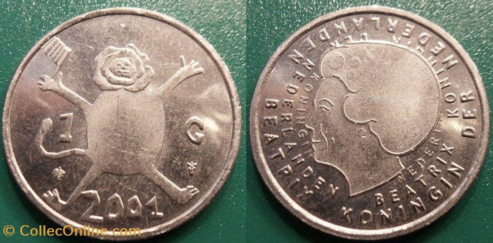 1 Gulden 2001 monnaie monde pay ba 1 gulden 2001