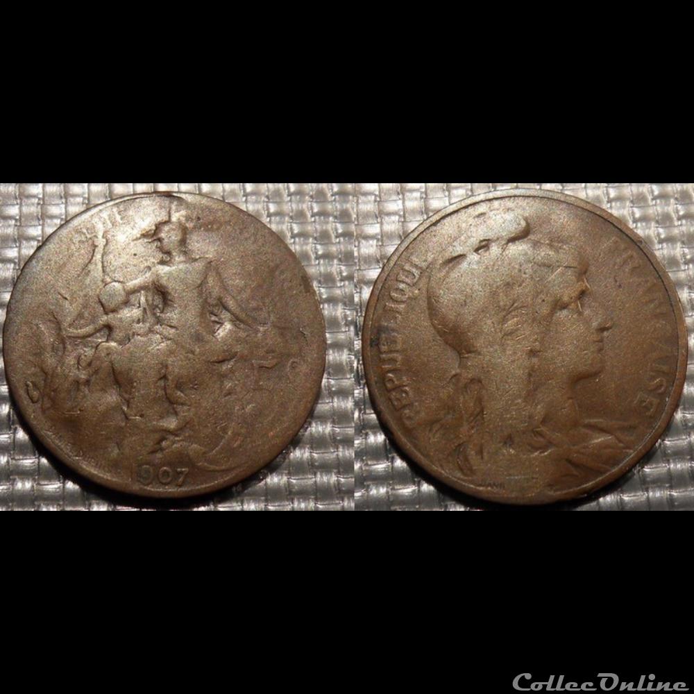 monnaie france moderne ca 5 centimes dupuis 1907