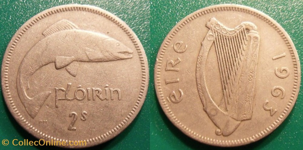 1 Florin 1963 monnaie monde irlande 1 florin 1963