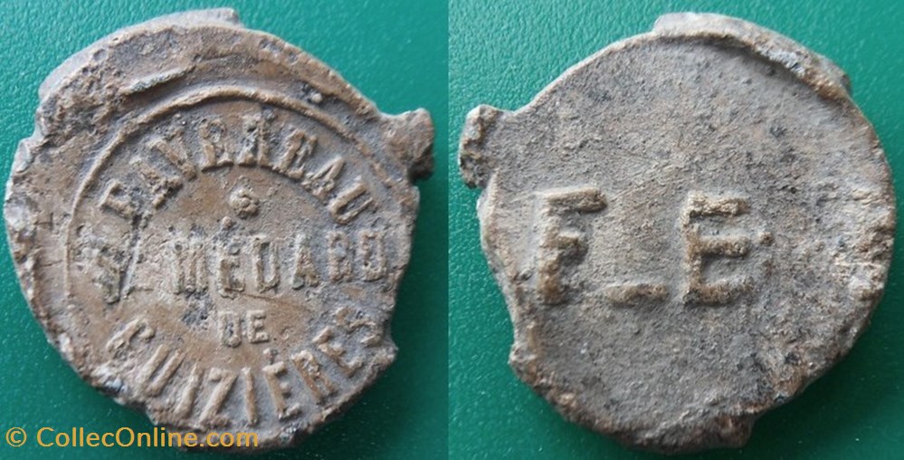 plomb de scellé Favereau à Saint Médard de Guizières divers plomb de scelle favereau a saint medard de guizieres
