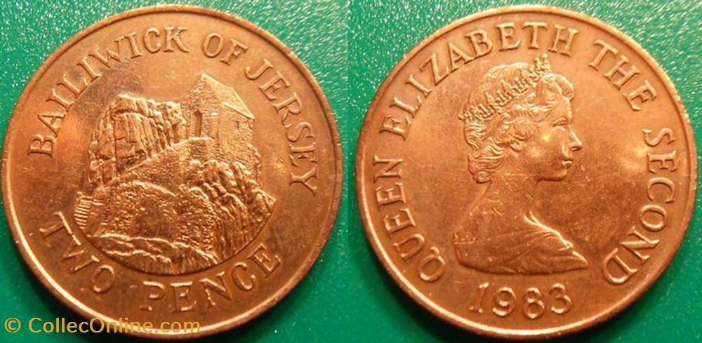 2 Pence 1983 monnaie monde jersey 2 pence 1983