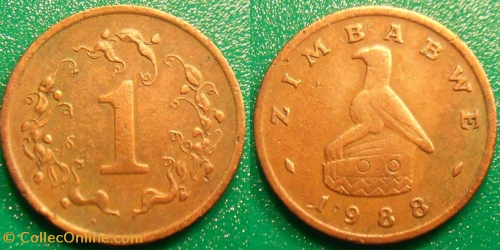 monnaie monde zimbabwe 1 cent 1988