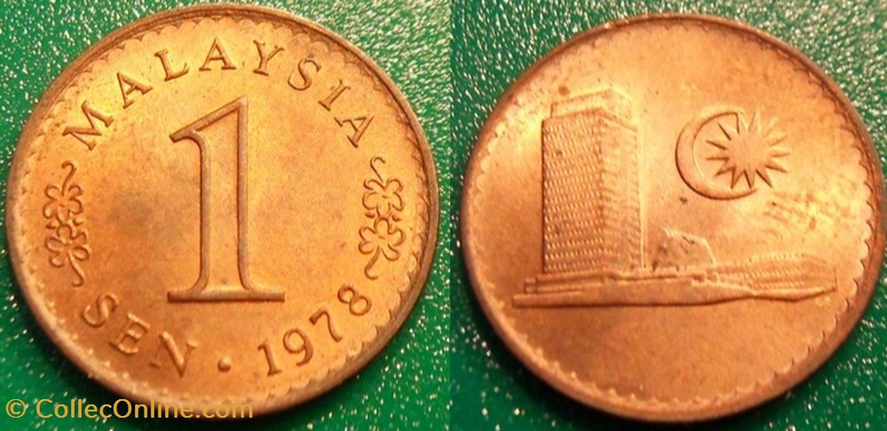 1 Sen 1978 monnaie monde malaisie 1 sen 1978
