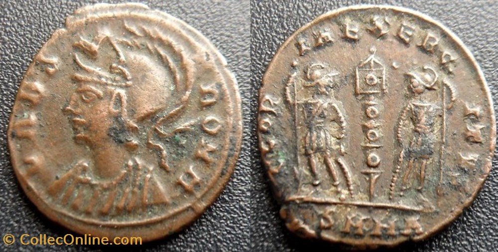 monnaies antiques romaines imperiales et republicaines vrbs roma soldats pour heraclee