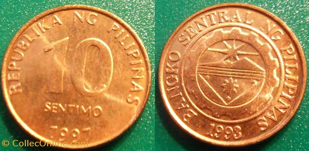 10 Sentimo 1997 monnaie monde philippine 10 sentimo 1997
