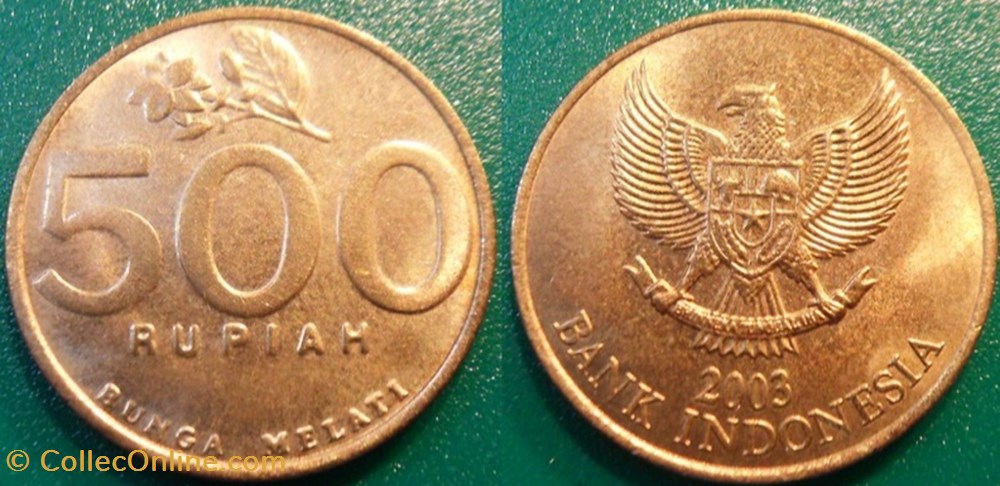 500 Rupiah 2003 monnaie monde indonesie 500 rupiah 2003