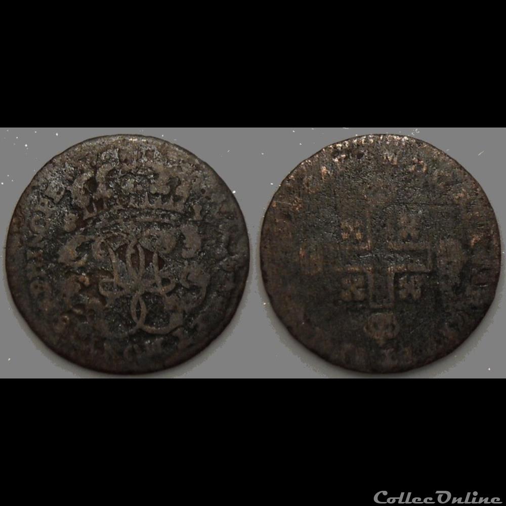 Savoie Charles Emmanuel III Soldo 1749 monnaies europe medievale france feodales savoie charles emmanuel iii soldo 1749