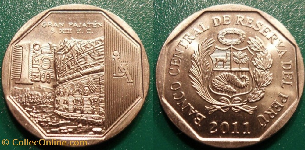1 Nuevo Sol 2011 monnaie monde perou 1 nuevo sol 2011