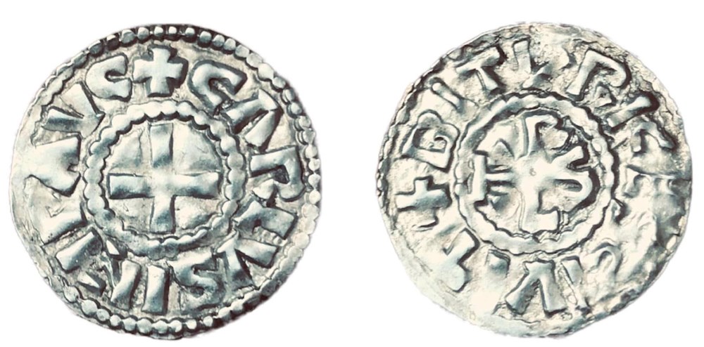 Charles II Le chauve et monnayage immobilisé à son nom Denier Bourges monnaies europe medievale france carolingiennes charles ii le chauve et monnayage immobilise a son nom denier bourges
