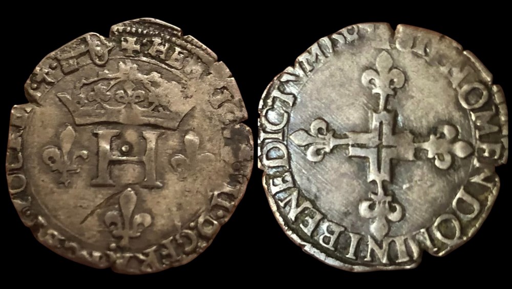 monnaies europe medievale france royales henri iii sol parisis 1583 dijon