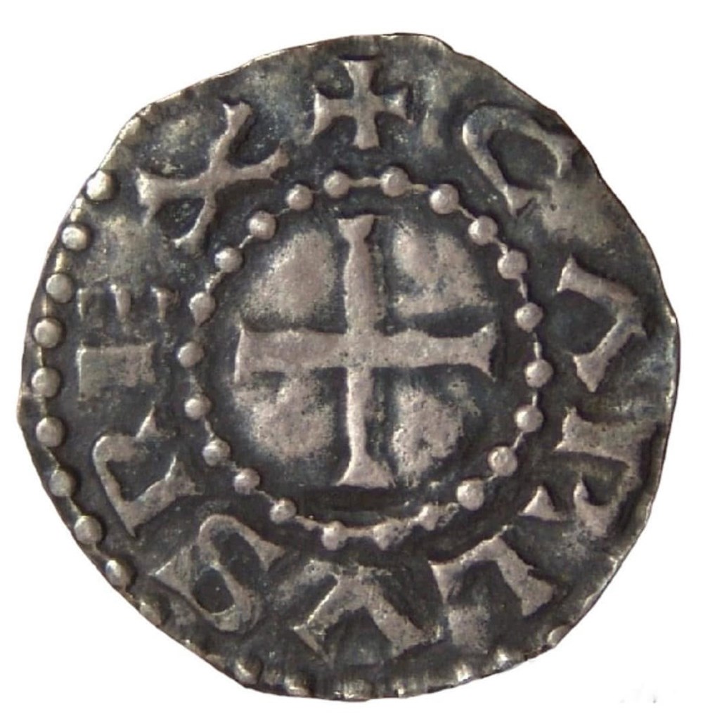 Charles II Le Chauve denier Bourges monnaies europe medievale france carolingiennes charles ii le chauve denier bourges