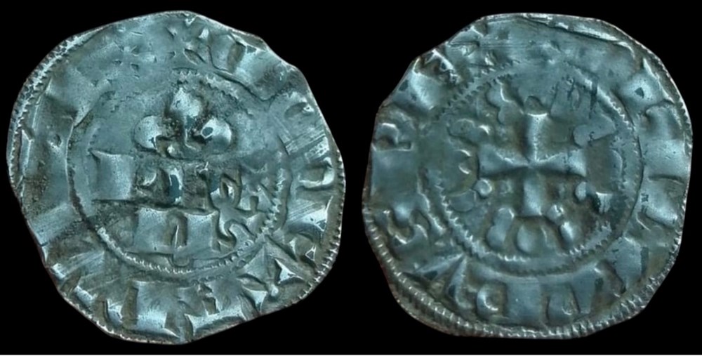 monnaies europe medievale france royales philippe iv double parisis 2eme emission