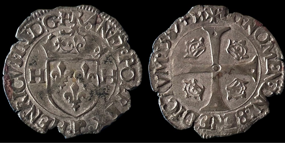 monnaies europe medievale france royales henri iii douzain aux 2h 1587 dijon