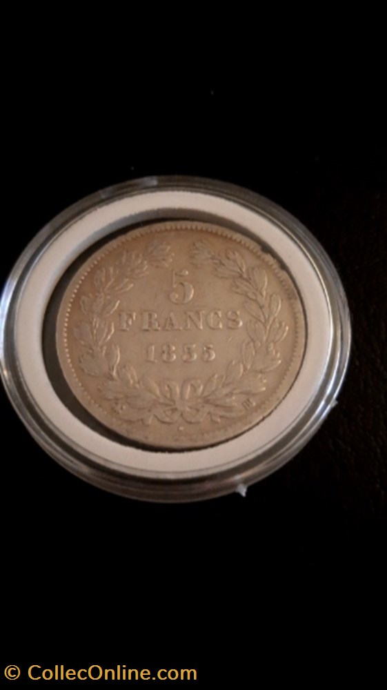 5 francs 1835 BB IIe type Domard monnaie 5 francs 1835 bb iie type domard