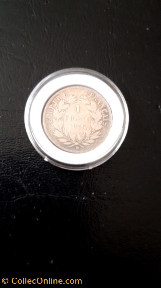 1 francs 1856 D napoleon III tête nue monnaie 1 francs 1856 d napoleon iii tete nue
