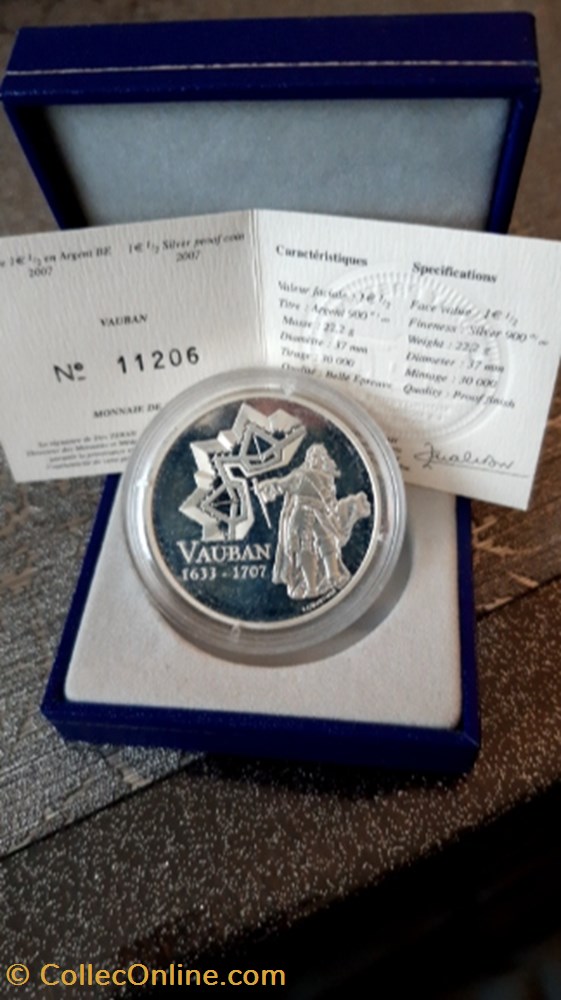 monnaie euro 1 1 2 2007 be vauban