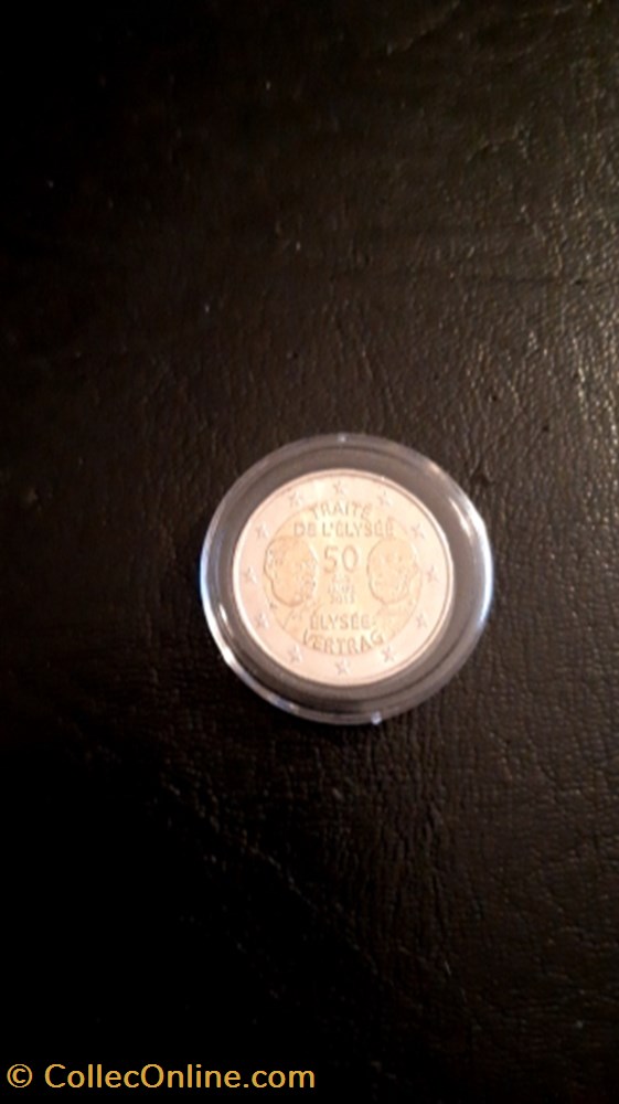 monnaie 2 euros 2013 traite de elysee france