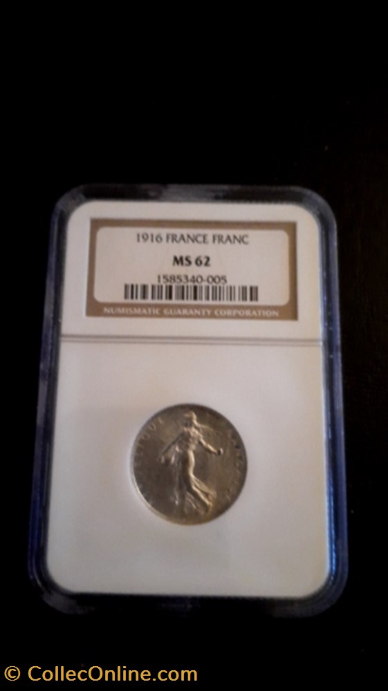monnaie 1 francs semeuse 1916