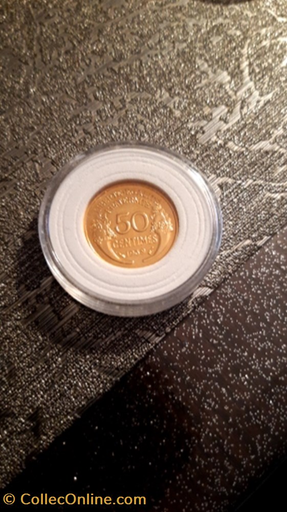 monnaie 50 centimes 1939 morlon doree