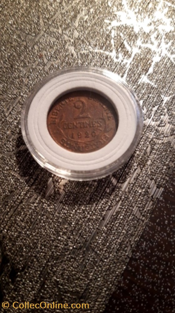 2 centimes 1920 Daniel dupuis monnaie 2 centimes 1920 daniel dupuis