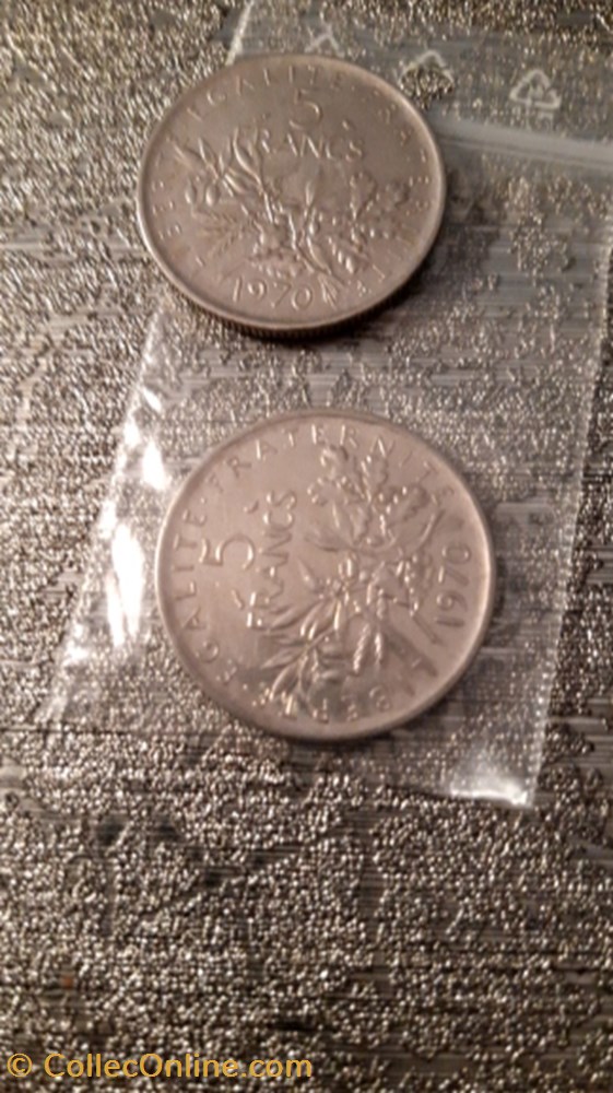 5 francs 1970 semeuse monnaie 5 francs 1970 semeuse