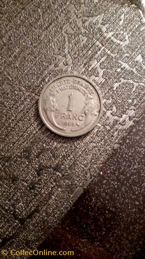 1 franc 1959 chouette alu Morlon monnaie 1 franc 1959 chouette alu morlon
