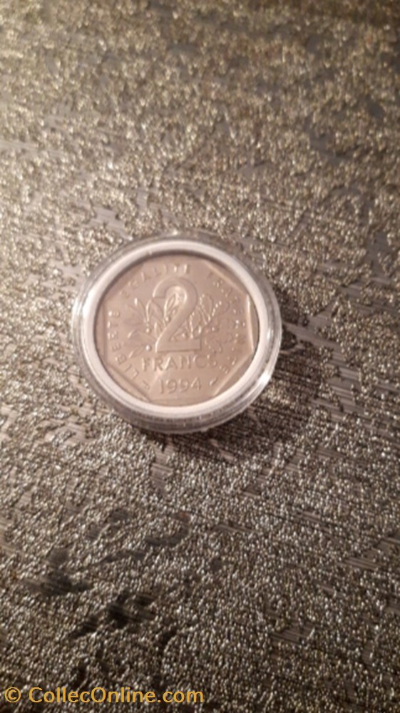2 francs 1994 semeuse Dauphin monnaie 2 francs 1994 semeuse dauphin