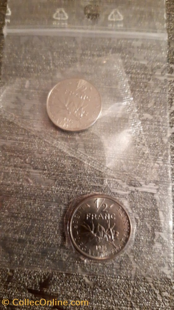 50 centimes semeuse FDC 1974,1975 monnaie 50 centimes semeuse fdc 1974 1975