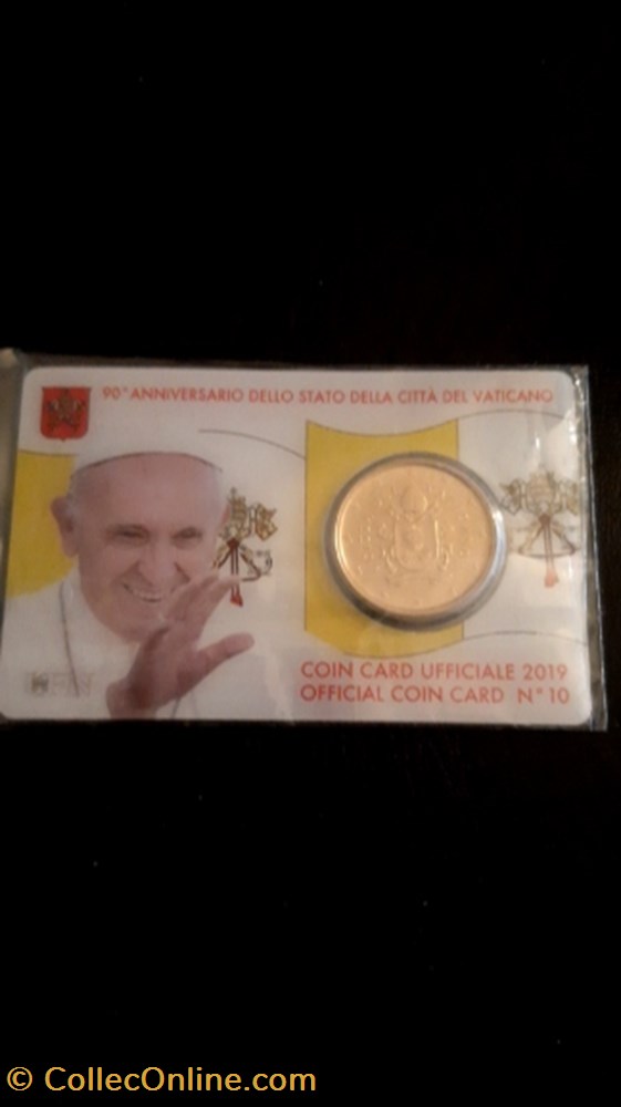 50 cents Vatican 2019 monnaie euro 50 cents vatican 2019