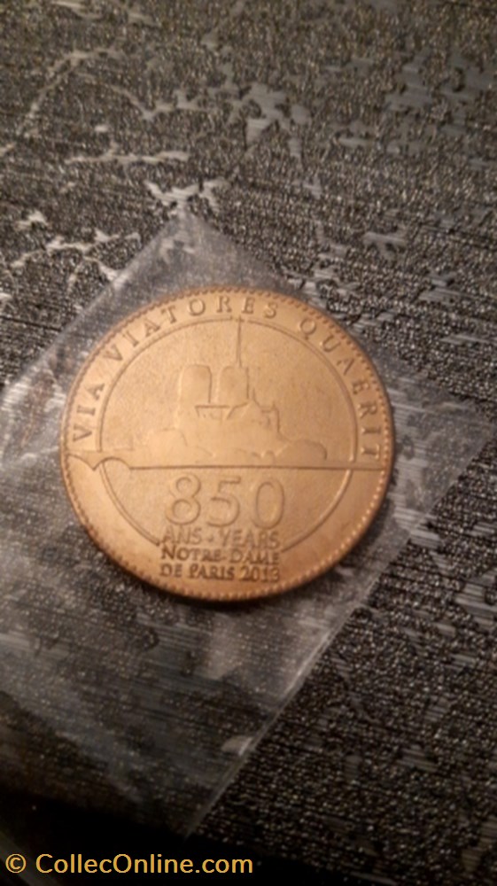 Jeton Notre-dame de paris medaille jeton notre dame de paris