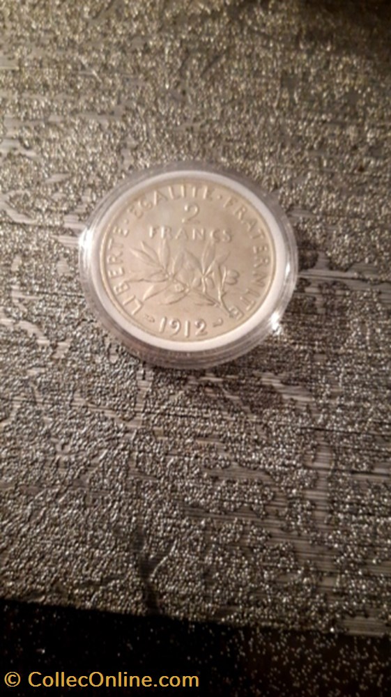 2 francs 1912 semeuse monnaie 2 francs 1912 semeuse