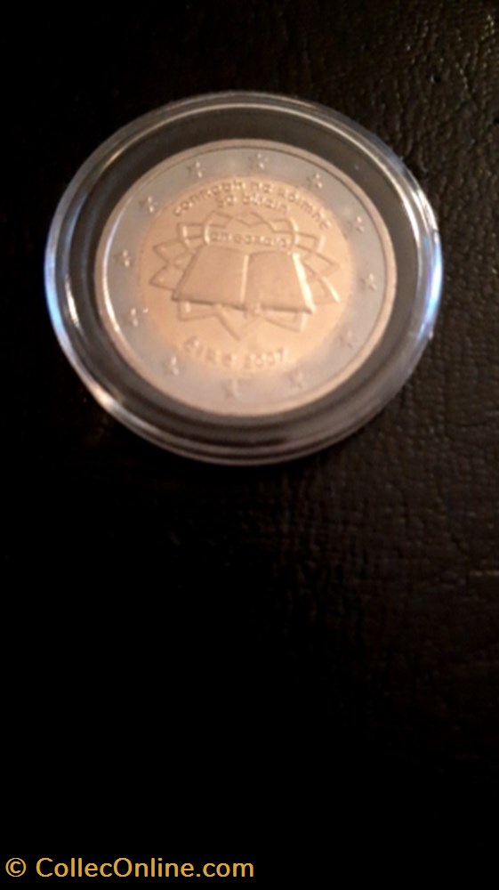 2 euros 2007 Traité de Rome Irlande monnaie 2 euros 2007 traite de rome irlande