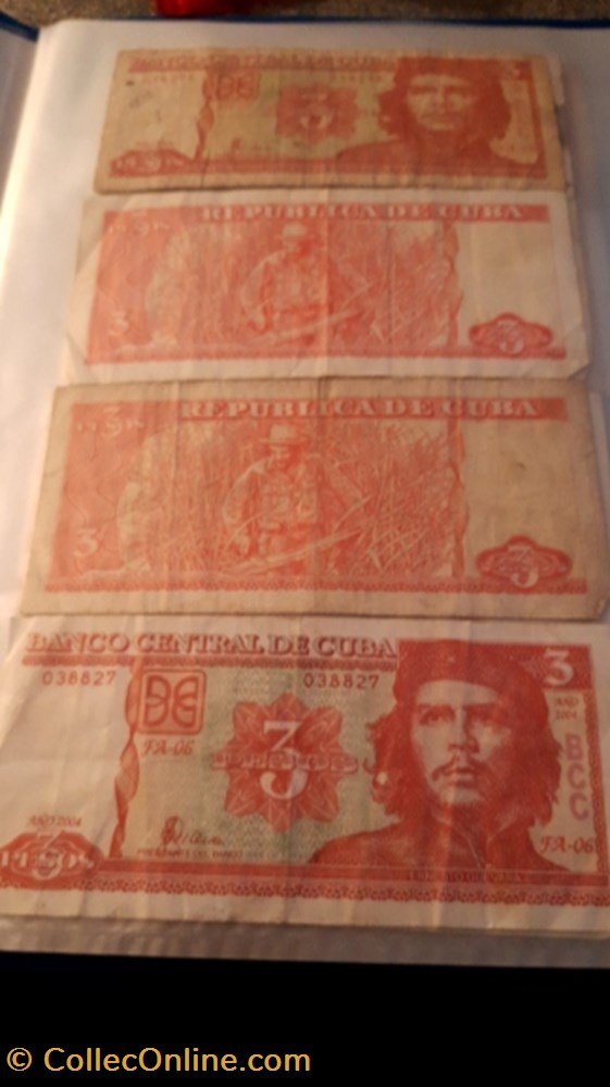 billet 3 pesos 2004 cuba