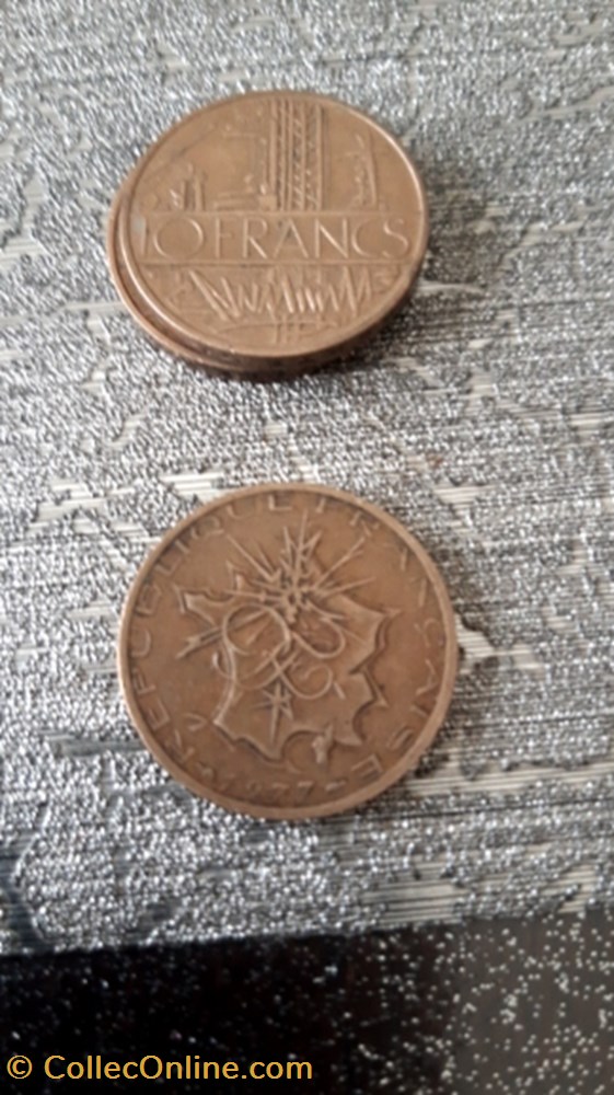 10 francs 1977 mathieu tranche A monnaie 10 francs 1977 mathieu tranche a